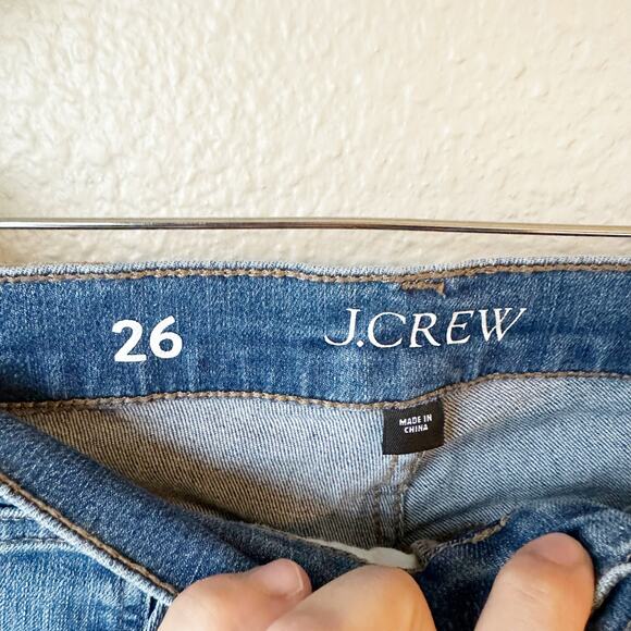J. Crew 10" vintage Slim-Straight Jean in Misty Surf Wash sz 26 - Picture 5 of 13